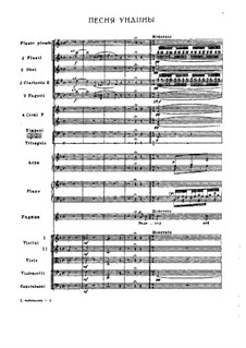 Undina, TH 2: Undina's Song by Pyotr Tchaikovsky