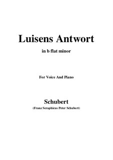 Luisens Antwort (Louisa's Answer), D.319: B flat minor by Franz Schubert