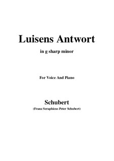 Luisens Antwort (Louisa's Answer), D.319: G sharp minor by Franz Schubert