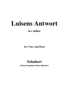 Luisens Antwort (Louisa's Answer), D.319: C minor by Franz Schubert