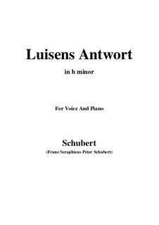 Luisens Antwort (Louisa's Answer), D.319: B minor by Franz Schubert