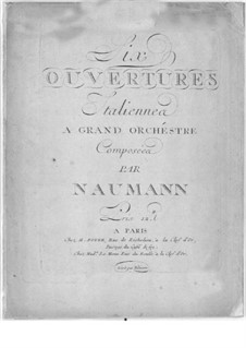 Six ouvertures italiennes: Six ouvertures italiennes by Johann Gottlieb Naumann