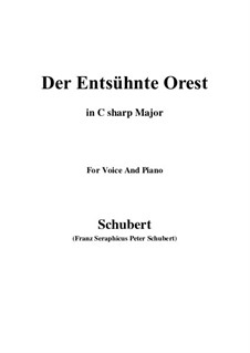 Der entsühnte Orest (Orestes Purified), D.699: C sharp Major by Franz Schubert
