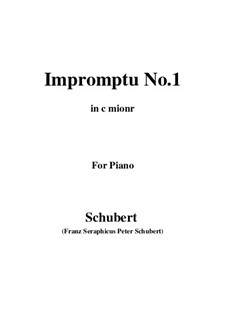Four Impromptus for Piano, D.899 Op.90: Impromptu No.1 by Franz Schubert
