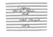 Symphony in D Major, BI 532: Sinfonia em D maior by Alessandro Rolla