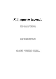 Siroes, King of Persia, HWV 24: Mi lagnerò tacendo (d sharp minor) by Georg Friedrich Händel