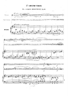 Piano Trio No.2 in D Minor, Op.32: Partitura completa, Partes by Jacob Rosenhain