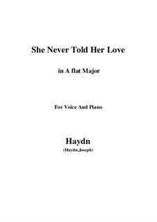 She Never Told Her Love: A flat Major by Joseph Haydn