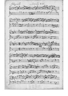 Three Sonatas for Harpsichord: set completo by Johann Adolph Scheibe