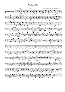 String Quartet No.6 in F Minor, Op.80: parte violoncelo by Felix Mendelssohn-Bartholdy