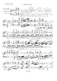 Septet for Violin, Viola, Cello, Clarinet, French Horn, Double Bass and Piano, Op.88: parte piano by Ignaz Moscheles