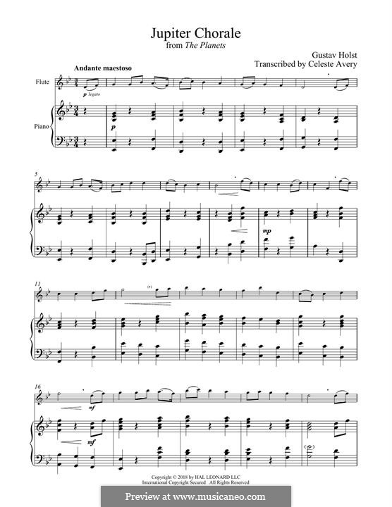 Jupiter: para flauta e piano by Gustav Holst