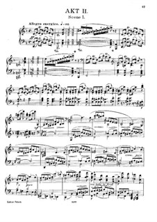 Boabdil, Op.49: Acto II, para piano by Moritz Moszkowski