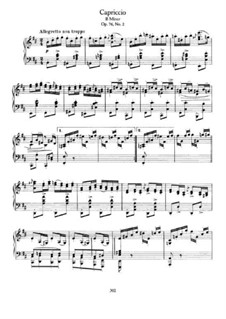 Eight Pieces, Op.76: No.2 Cappriccio in B Minor by Johannes Brahms
