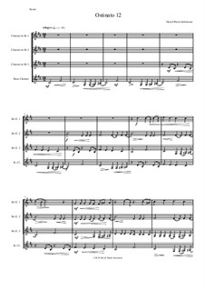 Ostinato 12: para quarteto de clarinete by David W Solomons