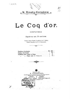 The Golden Cockerel. Opera: partitura completa by Nikolai Rimsky-Korsakov