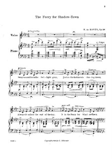 The Ferry for Shadow-Town, Op.58: The Ferry for Shadow-Town by Reginald De Koven