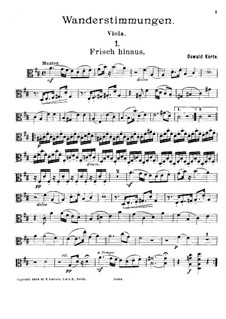 String Trio 'Wanderstimmungen': parte viola by Oswald Körte
