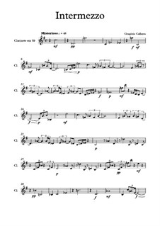 Intermezzo para clarinete, Op.110: Intermezzo para clarinete by Gregório Calleres