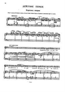 The Demon: Act I, Scenes II-III, for voices and piano by Anton Rubinstein