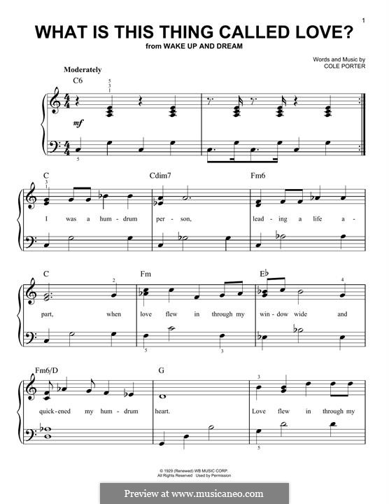 What Is This Thing Called Love?: Para Piano by Cole Porter