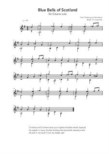 The Blue Bells of Scotland: Para Guitarra by folklore