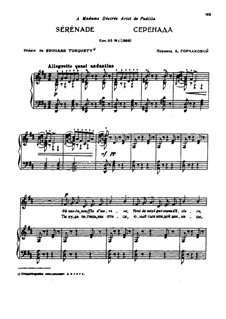Six French Romances, TH 108 Op.65: set completo by Pyotr Tchaikovsky