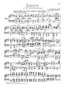 Sonata for Piano No.28, Op.101: For a single performer by Ludwig van Beethoven