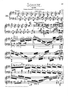 Sonata for Piano No.30, Op.109: For a single performer by Ludwig van Beethoven