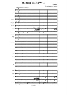 Marche des Cipayes: para orquestra sinfonica by Emmanuel Chabrier