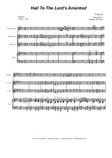 Hail to the Lord's Anointed: Duet for Soprano and Tenor Saxophone by Unknown (works before 1850)