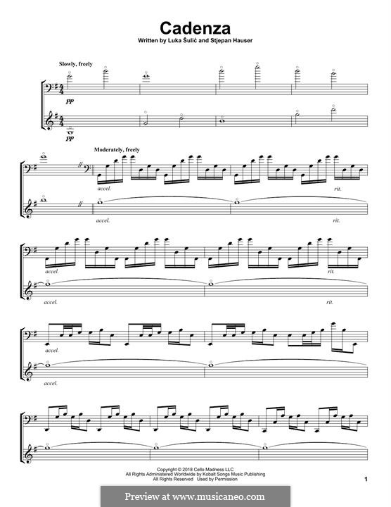Cadenza (2Cellos): Cadenza (2Cellos) by Stjepan Hauser, Luka Sulic