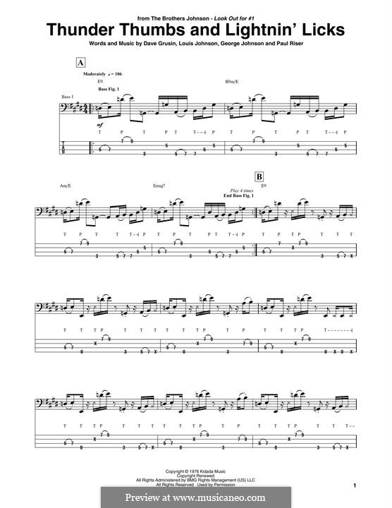 Thunder Thumbs and Lightnin' Licks (The Brothers Johnson) por D. Grusin