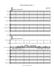 Cello Concerto No.3: Cello Concerto No.3 by Jordan Grigg