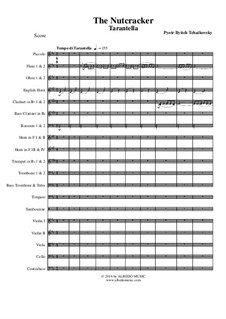 Fragments: Tarantella, for full orchestra by Pyotr Tchaikovsky