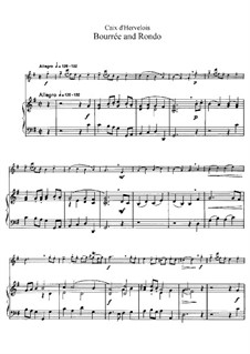 Bourrée and Rondo: Arranjo para flauta e piano by Louis de Caix d'Hervelois
