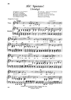Amadigi di Gaula, HWV 11: Ah! Spietato! Low Voice by Georg Friedrich Händel