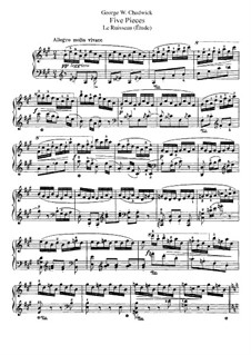 Five Pieces, F.43: Le Ruisseau by George Whitefield Chadwick