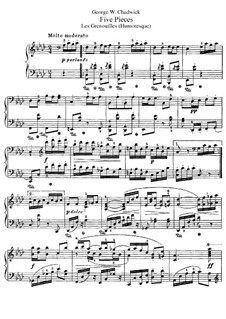 Five Pieces, F.43: Les Grenouilles by George Whitefield Chadwick