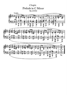 No.20 in C Minor: Para Piano by Frédéric Chopin
