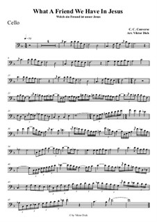 What a Friend We Have in Jesus: For cello playAlong by Charles Crozat Converse