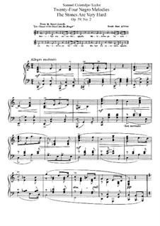 No.2 The Stones are Very Hard: Para Piano by Samuel Coleridge-Taylor