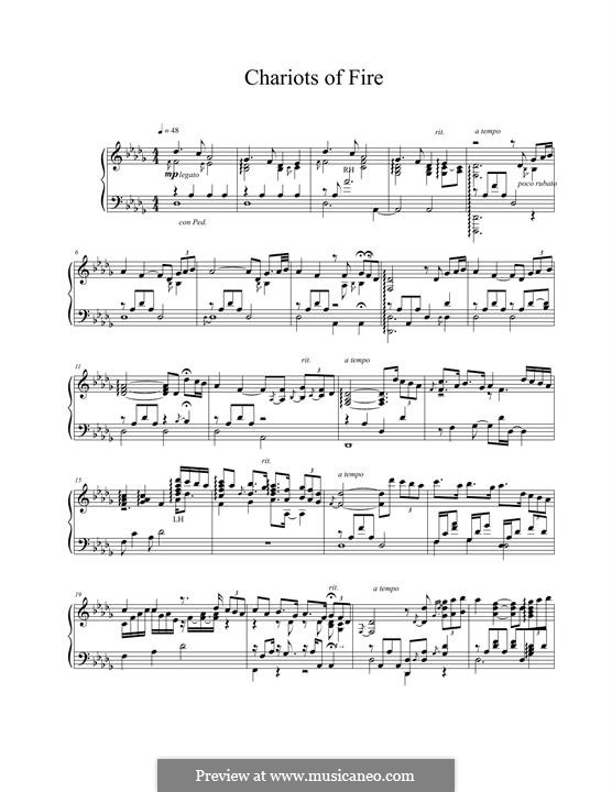 Chariots of Fire: Para Piano by Vangelis