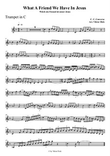 What a Friend We Have in Jesus: For trumpet in C playAlong by Charles Crozat Converse