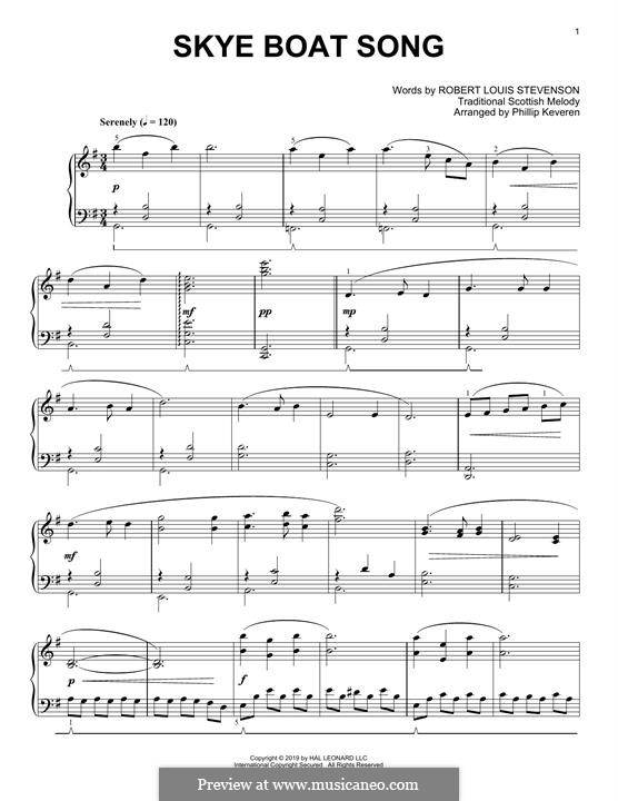 Skye Boat Song: Para Piano by folklore