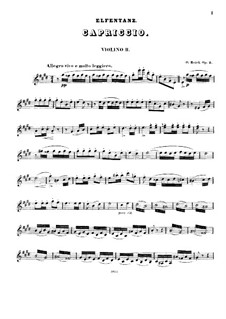 Elfentanz für drei Violinen, Op.2: Violinstimme II by Oskar Bolck