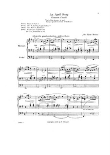 An April Song: An April Song by John Hyatt Brewer