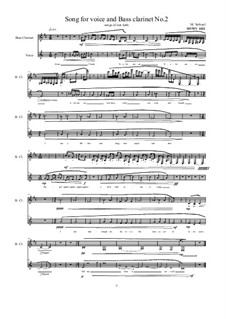 Songs for Bass clarinet and voice: No.2, MVWV 1021 by Maurice Verheul
