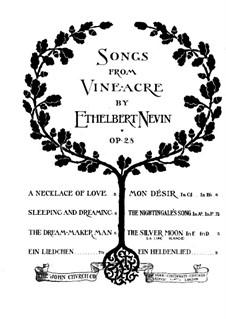 Songs from Vineacre, Op.28: No.4 The Nightingale’s Song by Ethelbert Woodbridge Nevin