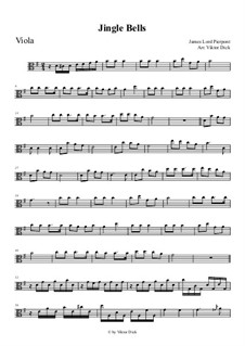 Solo instrument version: For viola playAlong by James Lord Pierpont